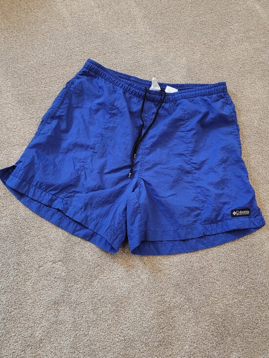 Columbia Sportswear Company Other - Columbia Sportswear Vintage Portland Oregon Mens Blue Running Shorts Size Medium